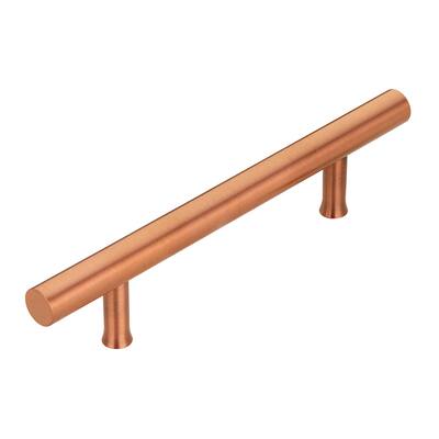 3-3/4 Inch Hole Center Copper Kitchen Cabinet Handles 100% Solid Brass Drawer Pulls (5-PACK)