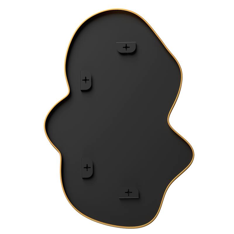 Stylish Aluminum Alloy Framed Irregular Wall Mirror