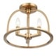 preview thumbnail 3 of 2, Abbott 3 Light Vibrant Gold Ceiling Mount - 13.75'' W x 10'' H - 13.75'' W x 10'' H