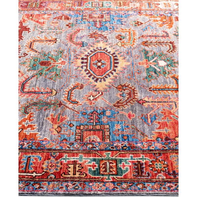 Serapi One-of-a-Kind Hand-Knotted Area Rug - Gray - 4' 2" x 5' 11"