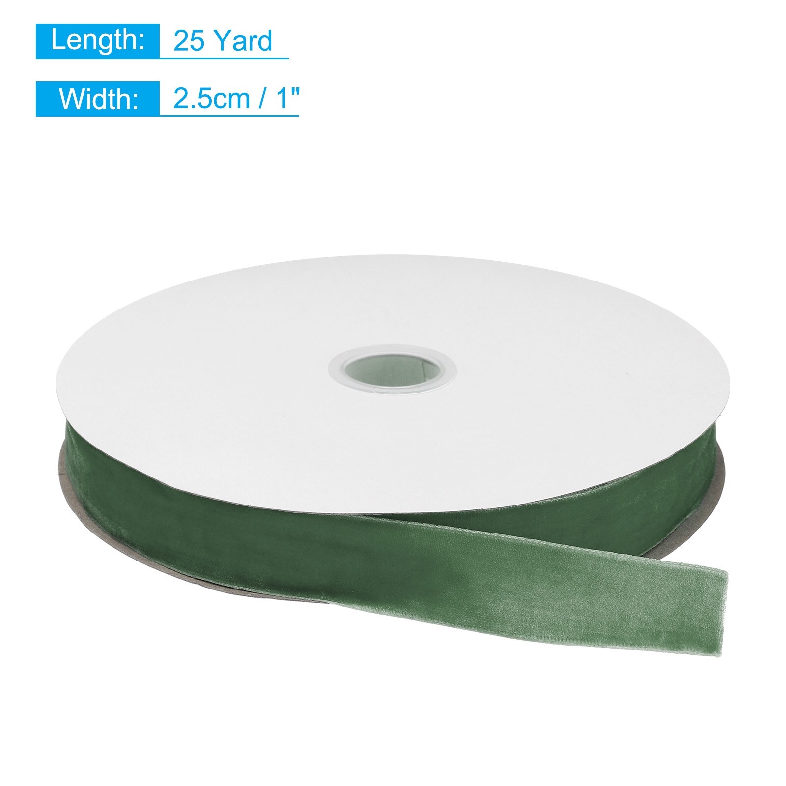 Velvet Ribbon Single Face Spool Silky Velvet for Bouquets DIY Crafts Gift Wrapping Wedding Party