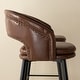 preview thumbnail 46 of 50, Glitzhome Modern 3-Piece Adjustable Bar Table Faux Leather Stool Pub Sets
