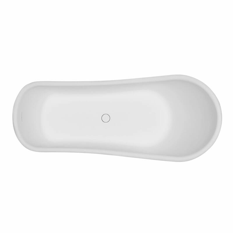 Kingston Brass VRTSS673026 Arcticstone 68" Pedestal Solid Surface