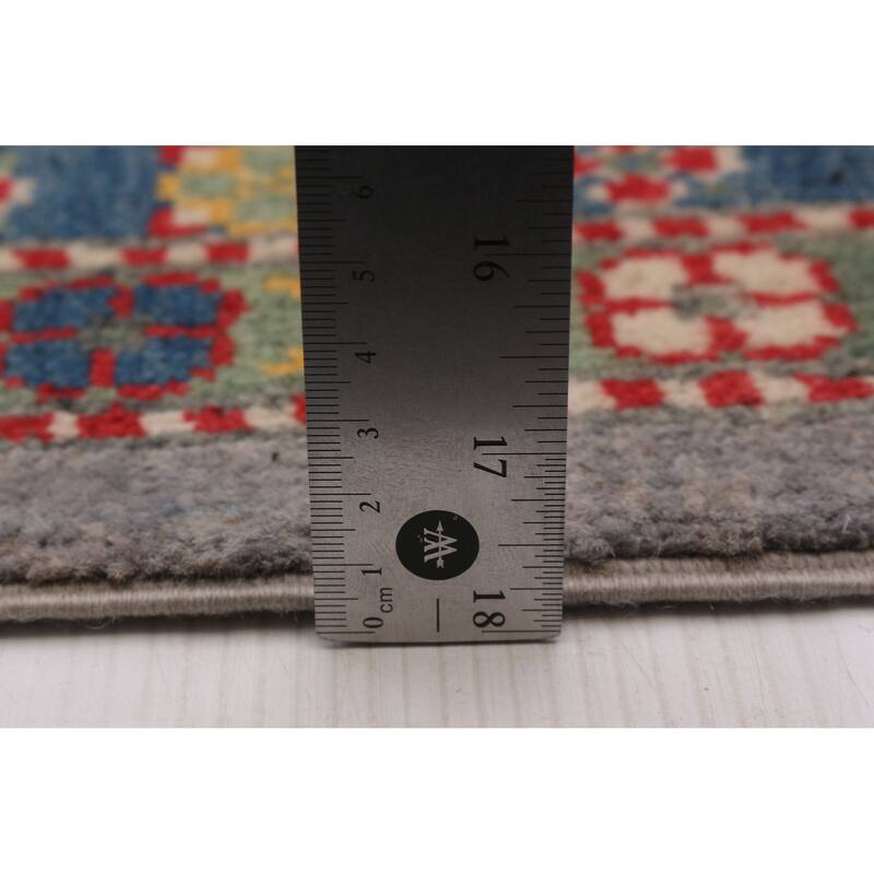 ECARPETGALLERY Hand-knotted Uzbek Ghazni Grey Wool Rug - 8'11 x 11'9