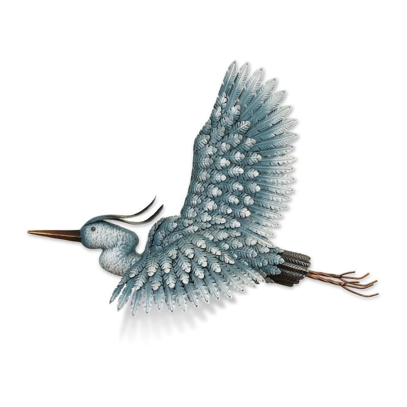 Metal Heron Wall Decor