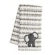 preview thumbnail 1 of 2, Lambs & Ivy Jungle Safari White/Tan Plush Minky Elephant Nursery Baby Blanket