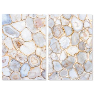 Luxe Harmony Gold Art 2 Panel Set Canvas Print by Art Remedy - Bed Bath ...