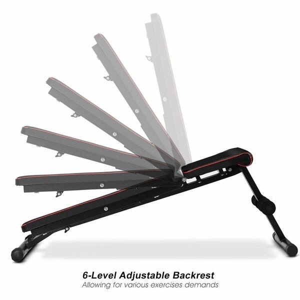 Shop Costway Exercise Bench Adjustable Foldable Compact Easy To
