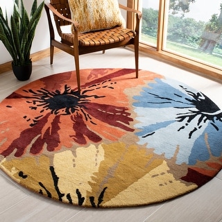 SAFAVIEH Handmade Soho Poonam Floral N.Z. Wool Rug