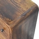 preview thumbnail 5 of 7, Artisan Furniture Mango solid Wood Mini Curved Chestnut Chest ,Brown,3 Drawers - N/A