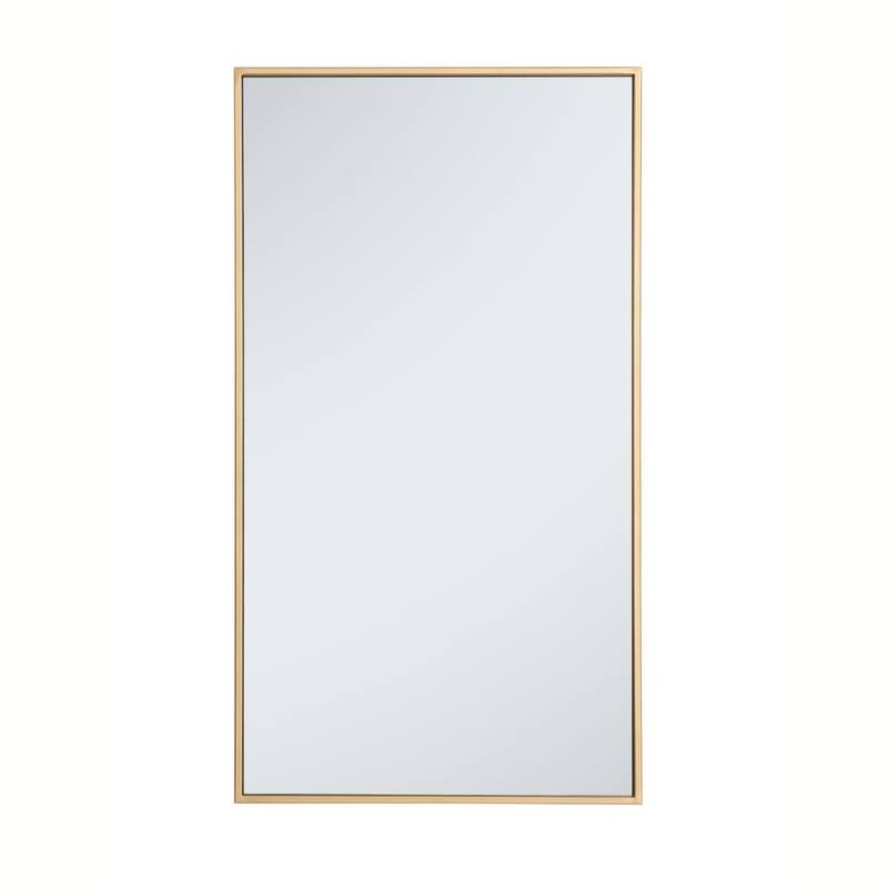 Elegant Lighting Eternity 36" x 20" Rectangular Beveled Metal Framed