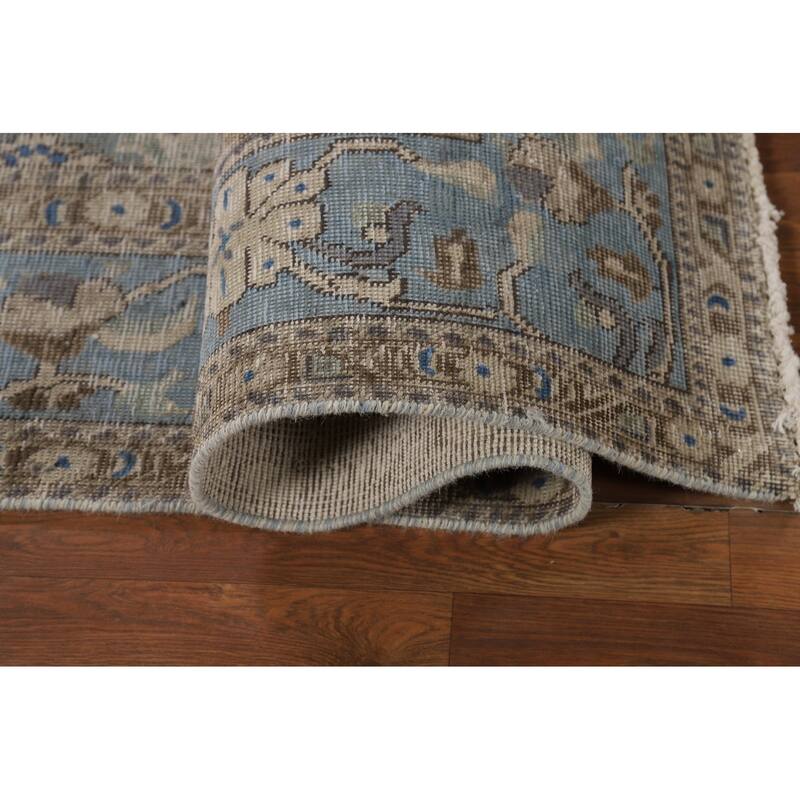 Traditional Medallion Tabriz Persian Area Rug Hand-Knotted Wool Carpet - 6'5"x 9'5"