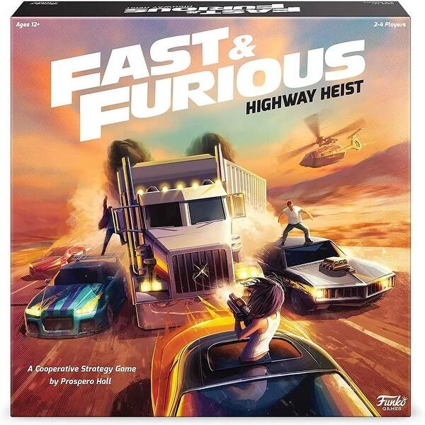 slide 2 of 4, Fast & Furious Highway Heist Funko Game