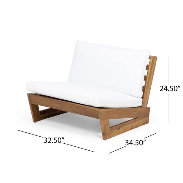 dimension image slide 2 of 5, Sherwood Outdoor Club Chairs (Set of 2) by Christopher Knight Home