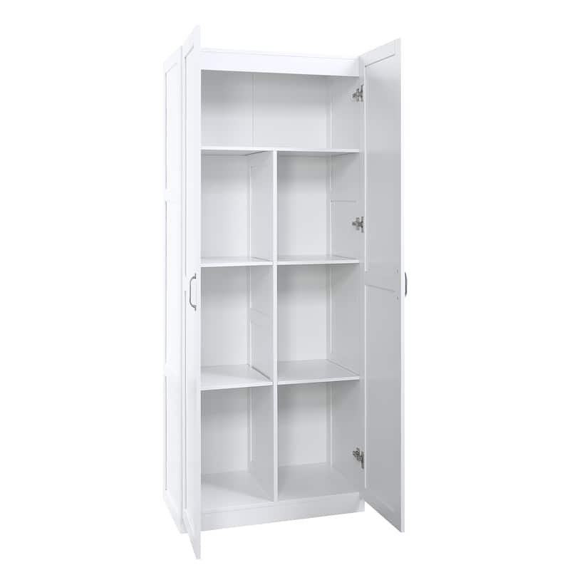 Manhattan Comfort Cornelia Modern Storage Closet 1.0 with 14 Adjustable Shelves - N/A