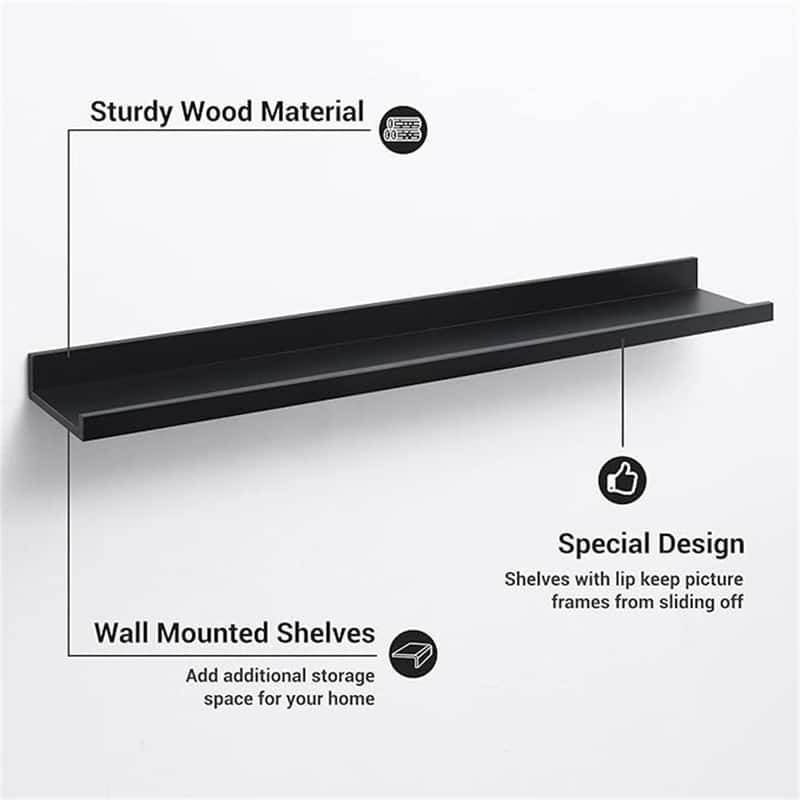 36 Inch Floating Shelves - 4.13"D x 36"W x 2"H