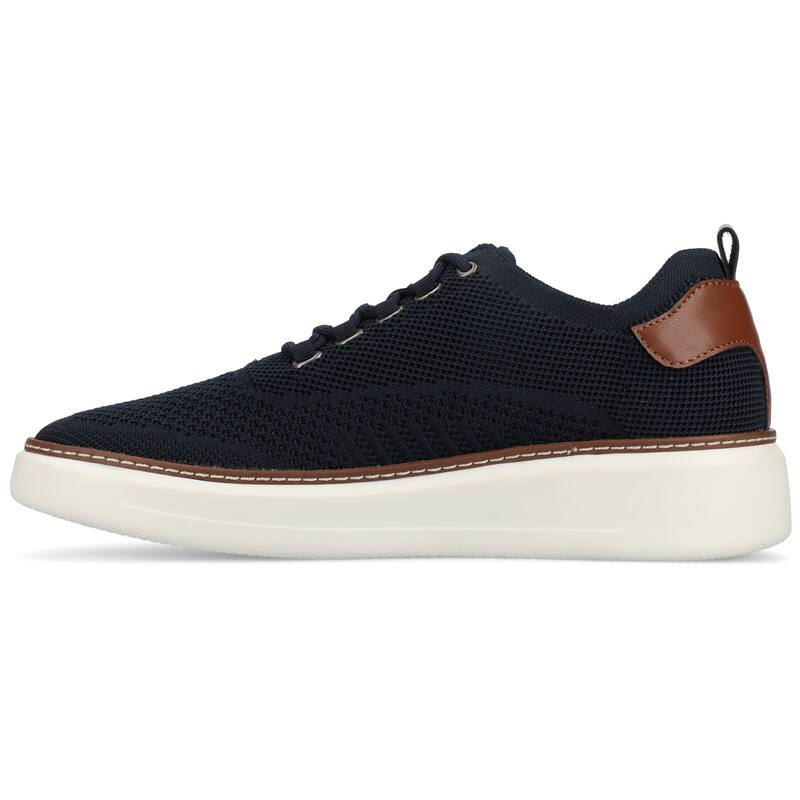 Vance Mens Norris Medium and Wide Width Lace-up Casual Knit Sneaker