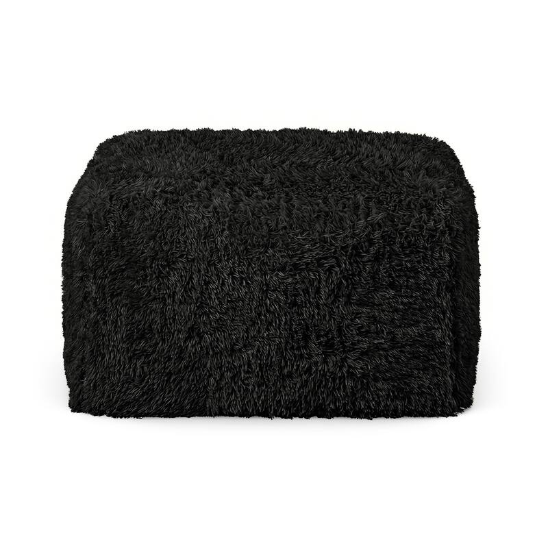 Furniture of America Ylena Modern Faux Fur Foam Modular Compressed Sofa Chair