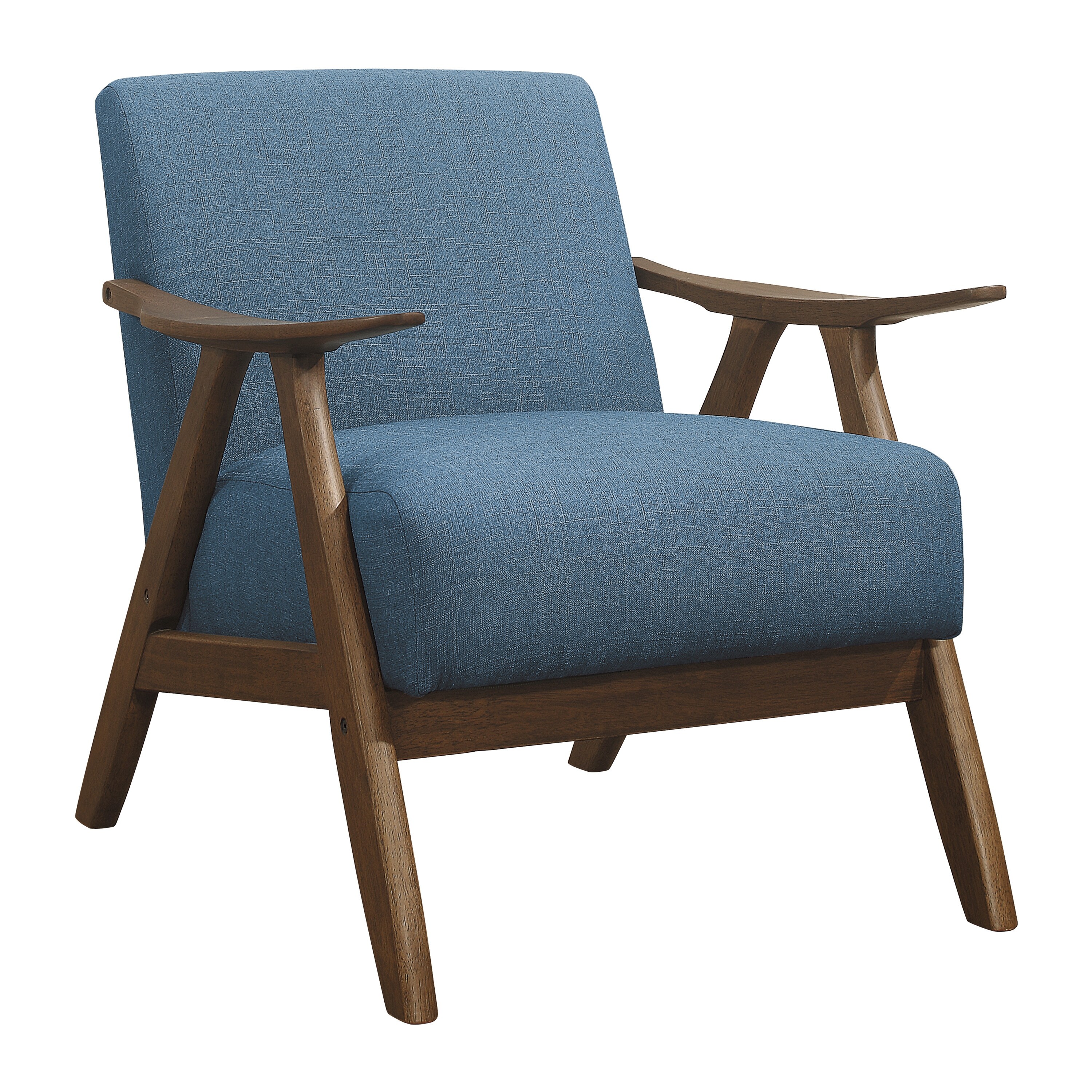 Orange Modern Upholstered Armchair 1pc Accent Chair - Bed Bath