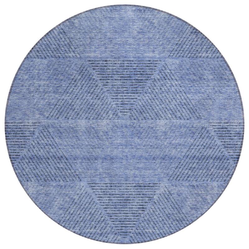 Machine Washable Indoor/ Outdoor Chantille Contemporary Prism Rug