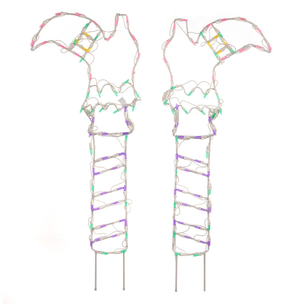 LED Lighted Witches Boots Outdoor Halloween Decoration - 41.75"