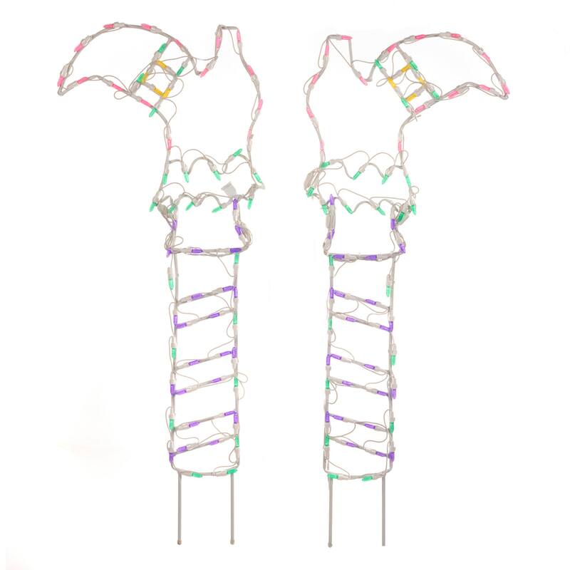 LED Lighted Witches Boots Outdoor Halloween Decoration - 41.75"