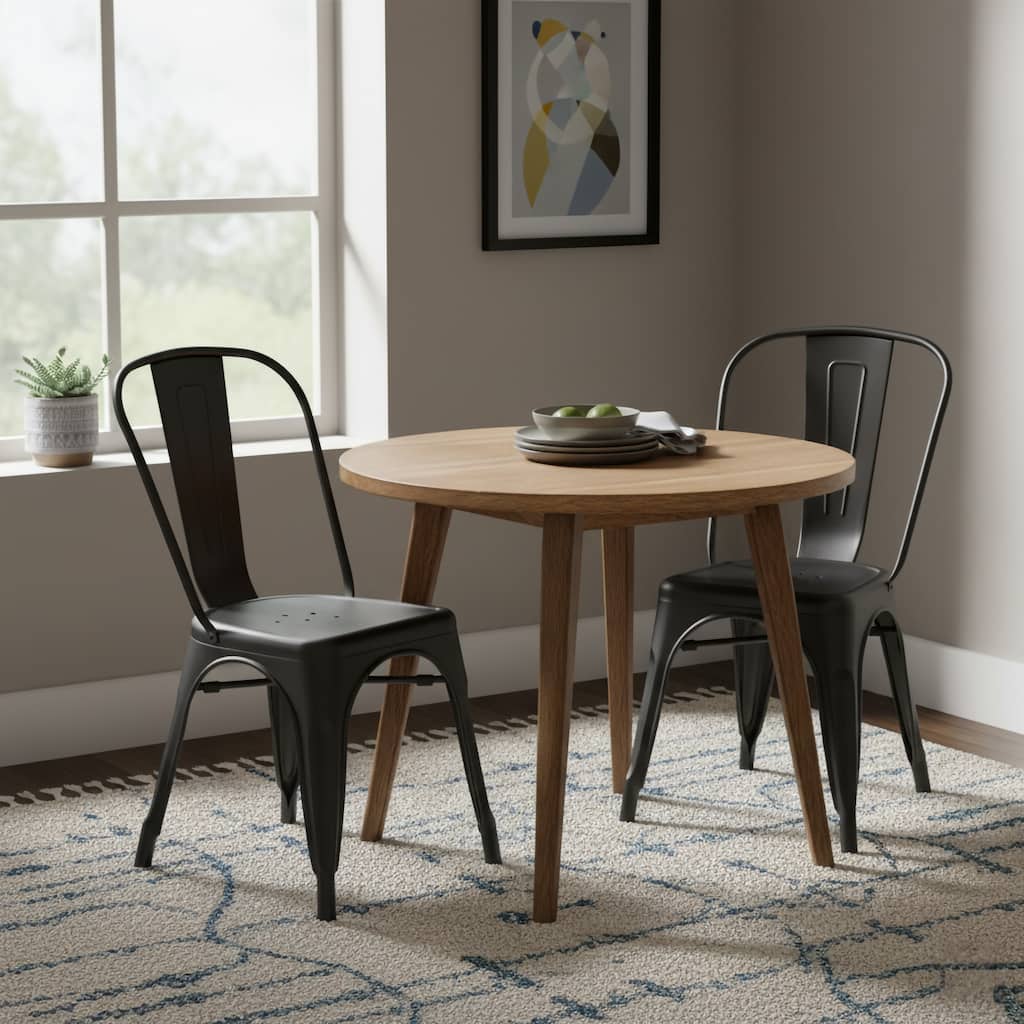 Modern Metal Dining Room Kitchen Bar Chair Set