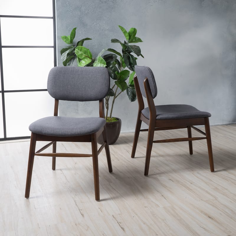 Christopher Knight Home Carson Kemi Mid-Century Dining Chair (Set of 2) - Charcoal