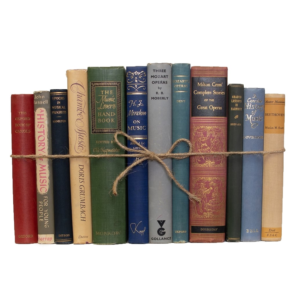 Books Decorative Accessories: Vintage Music SubjectPak