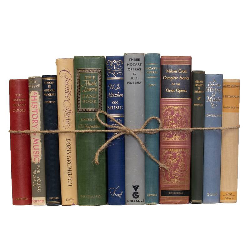 Books Decorative Accessories: Vintage Music SubjectPak