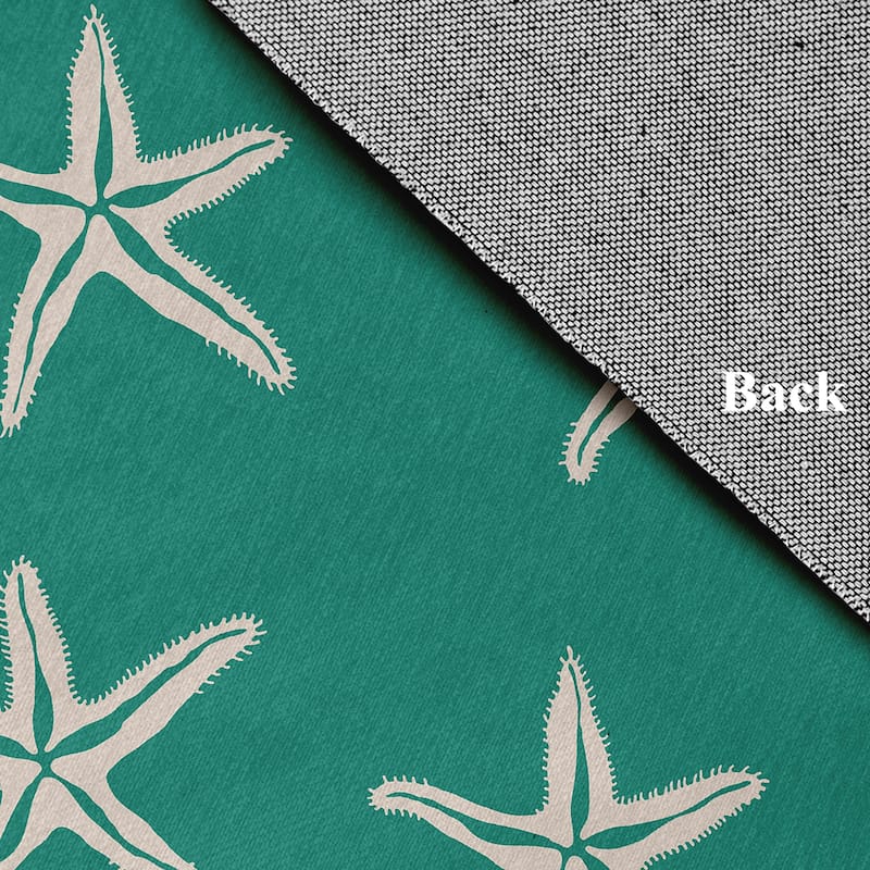 Starfish Beach Style Chenille Area Rug