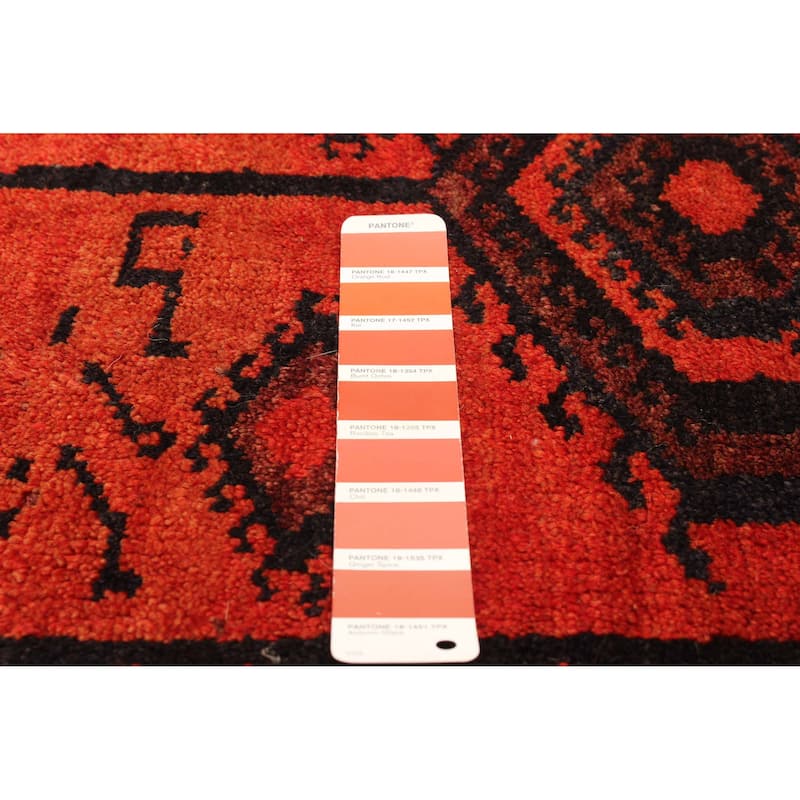 ECARPETGALLERY Hand-knotted Melis Vintage Red Wool Rug - 5'10 x 7'0