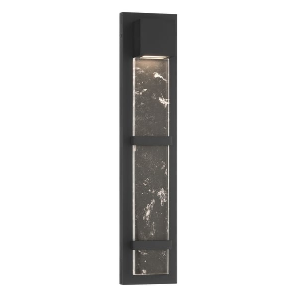slide 2 of 11, The Great Outdoors 77301-L Sol 24" Tall ADA LED Outdoor Wall Sconce Sand Coal