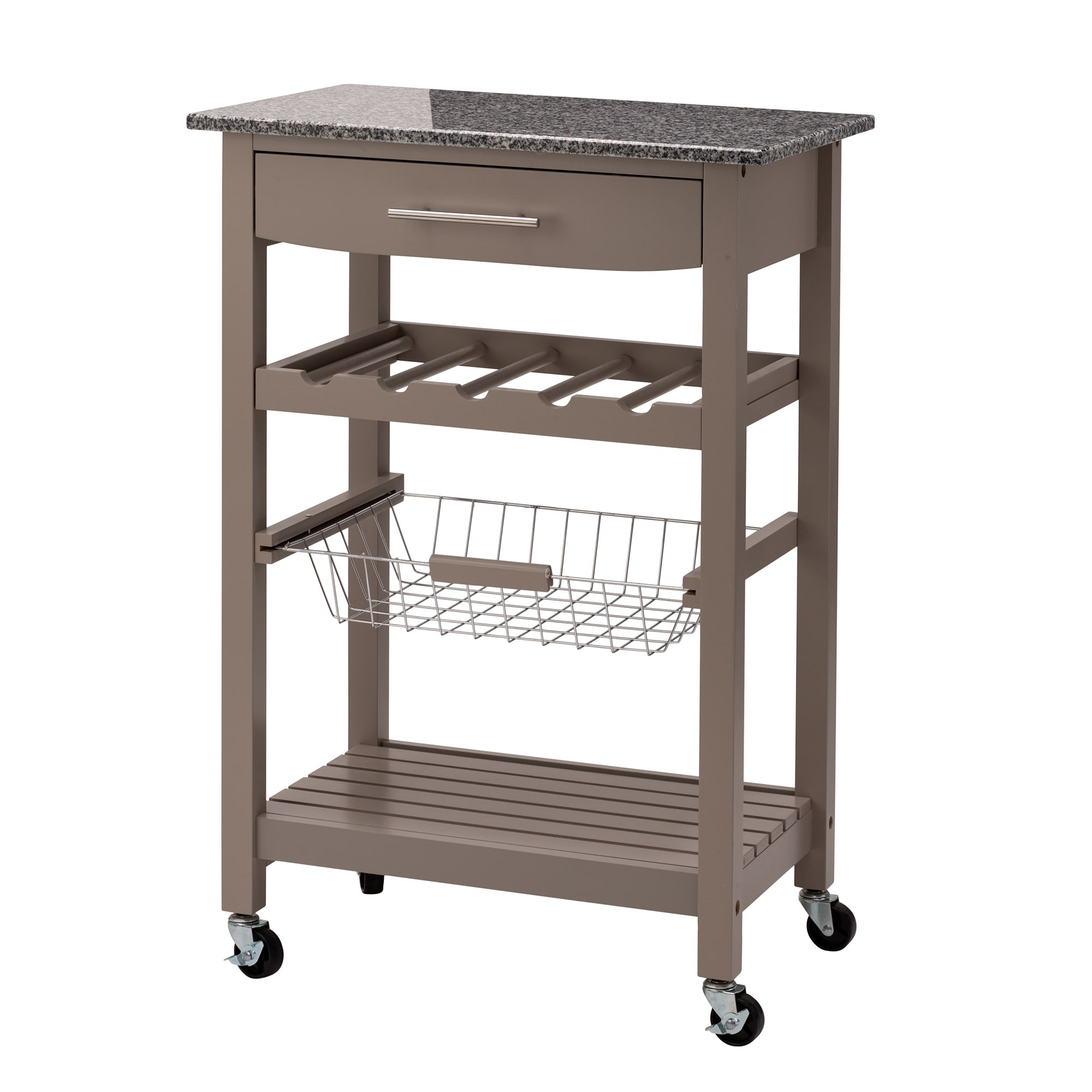 Glitzhome 34H Rolling Kitchen Island With Marble Top On Sale Overstock 30386955