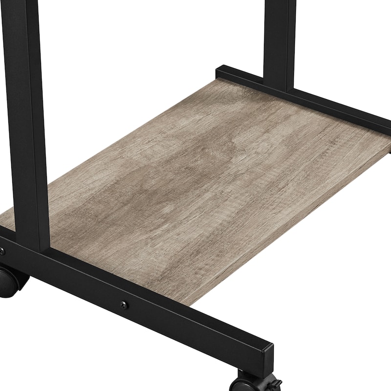 Yaheetech Rolling Computer Desk Table Tray Desk with Drawer and Shelf