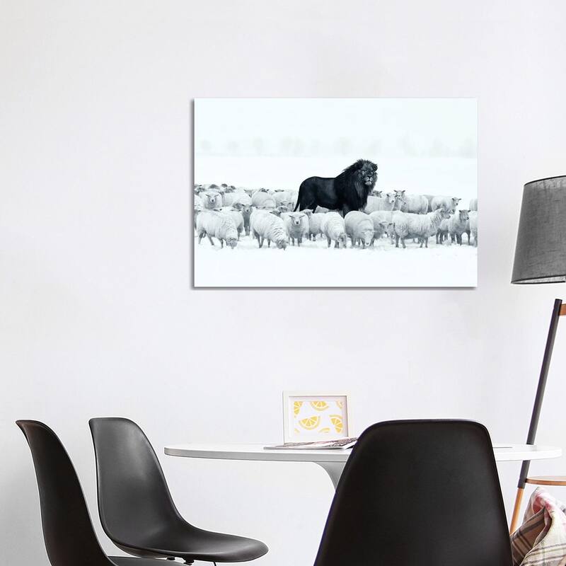 iCanvas "Lion Among Sheep" by Ruvim Noga Canvas Print - 26x40x1.5