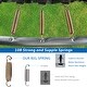 preview thumbnail 18 of 36, Trampoline for Kids with Safety Enclosure Net, Ladder and 8 Wind Stakes