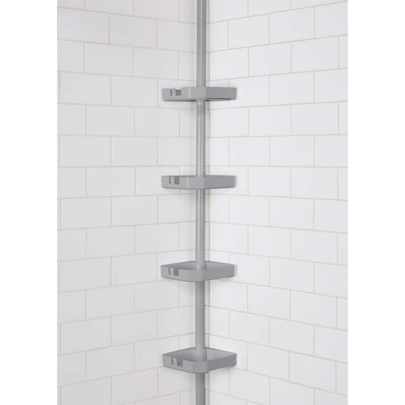 Bath Bliss 4 Tier Tension Corner Shower Organizer Caddy
