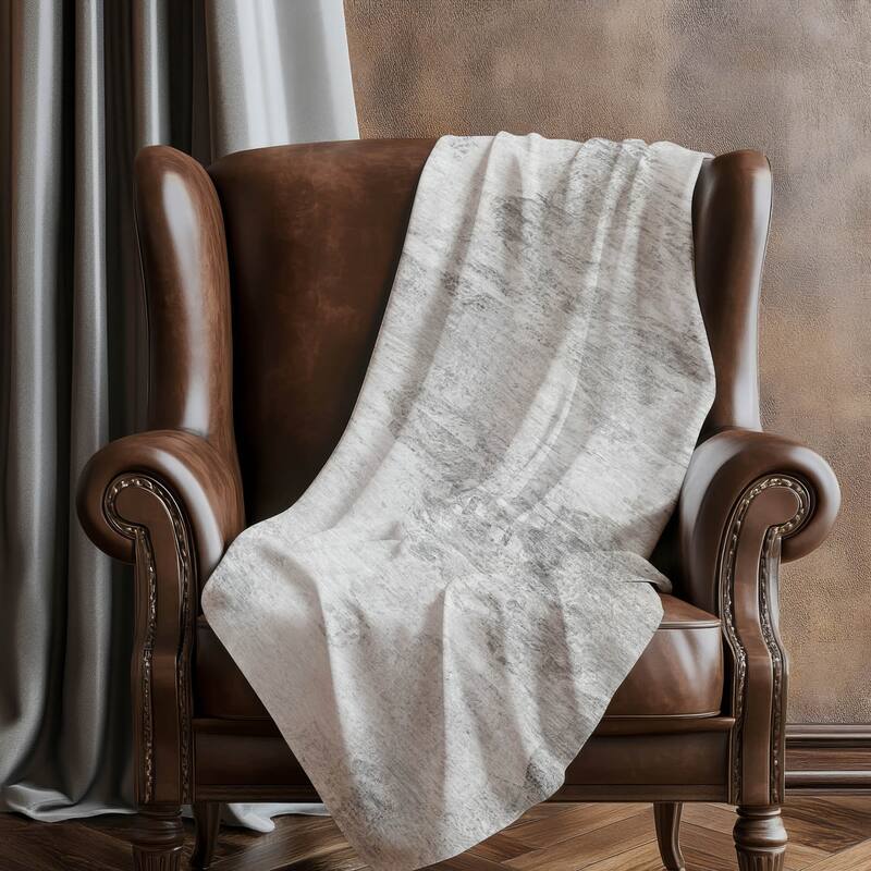 Premium Machine Washable Modern Abstract Sherpa Throw Blanket