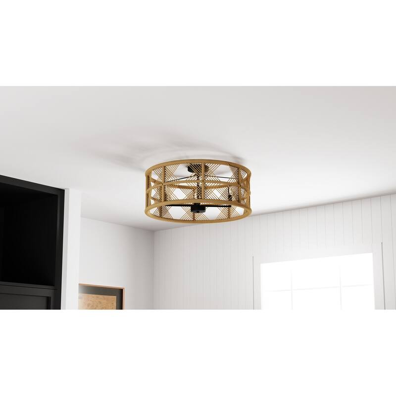Axford 5-Light Matte Black Semi-Flush Mount