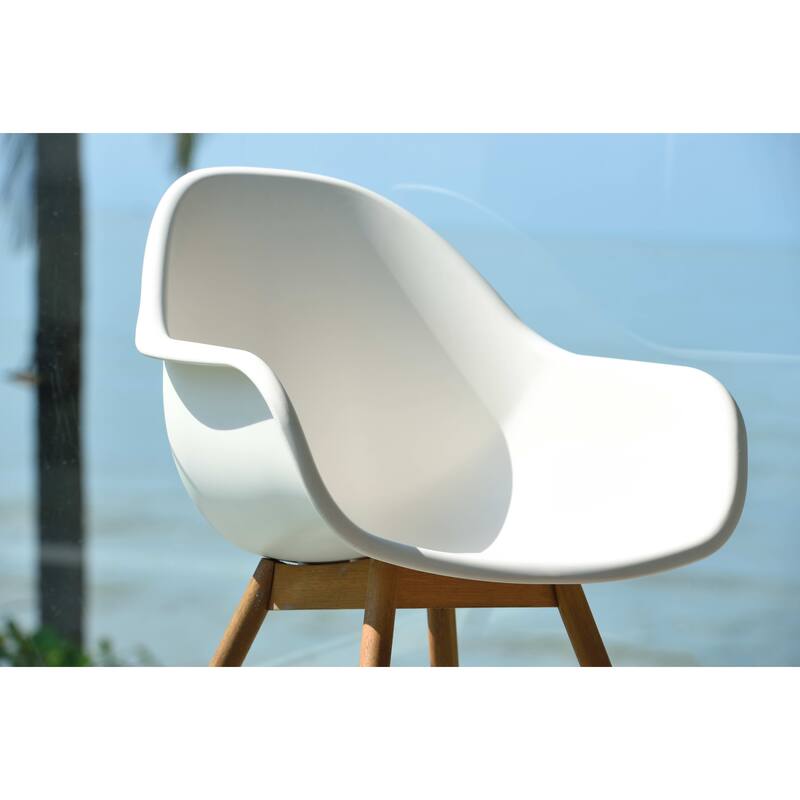 LifestyleGarden 9pc Teak Finish Outdoor Patio Dining Set - 9 Piece