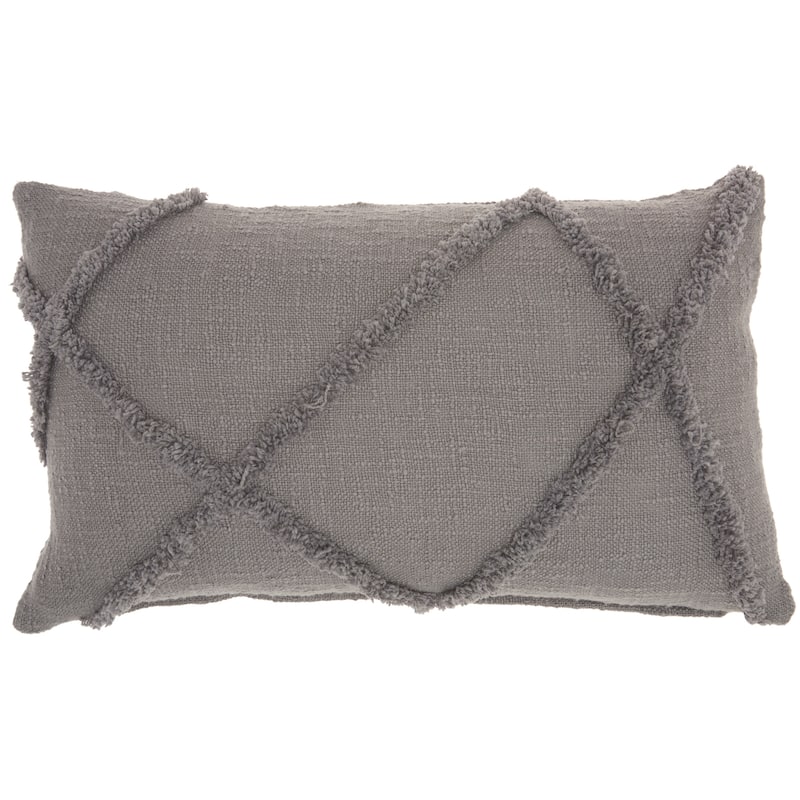Mina Victory Distressed Diamond Boho Throw Pillow