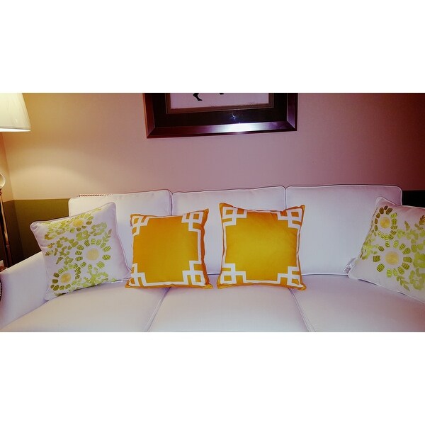 Geometric Greek Key Decorative Throw Pillow Cover Set (Set of 4) - On Sale  - Bed Bath & Beyond - 30080909