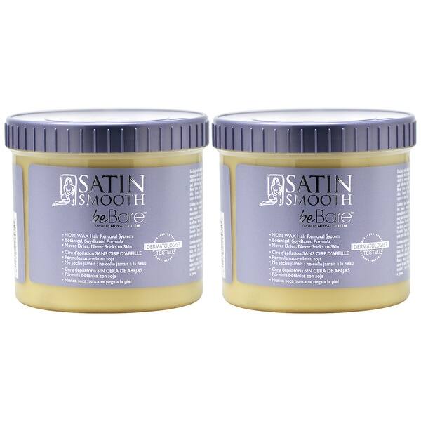 slide 1 of 1, Satin Smooth Bebare Hair Removal 16oz (Pack of 2) - White