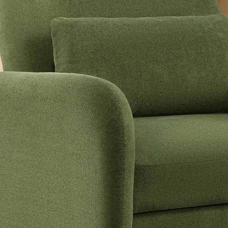 Spruce & Spring Modern Pull-Out Accent Chair Bed with Adjustable Backrest & Space-Saving Design