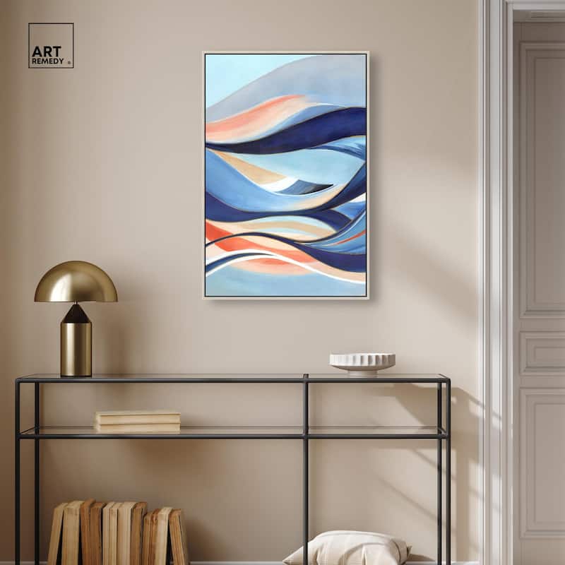 Glowing Blue I Canvas by Art Remedy