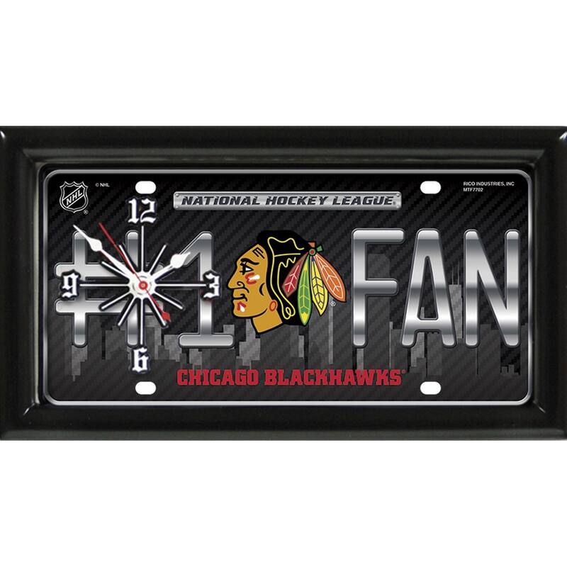 Chic Blackhawks Clock