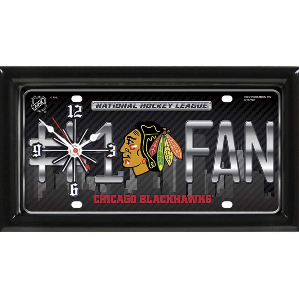 Chic Blackhawks Clock