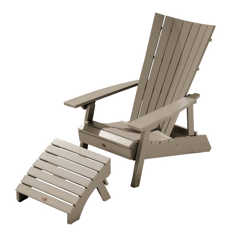 HIGHWOOD Modern Outdoor Chair and Ottoman Set
