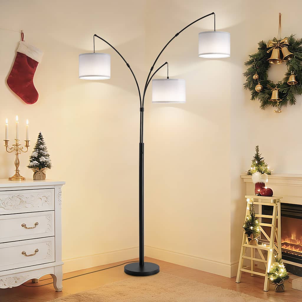 80" Tree Floor Lamp with Remote Control and Dimmable 3 Color Tempetures